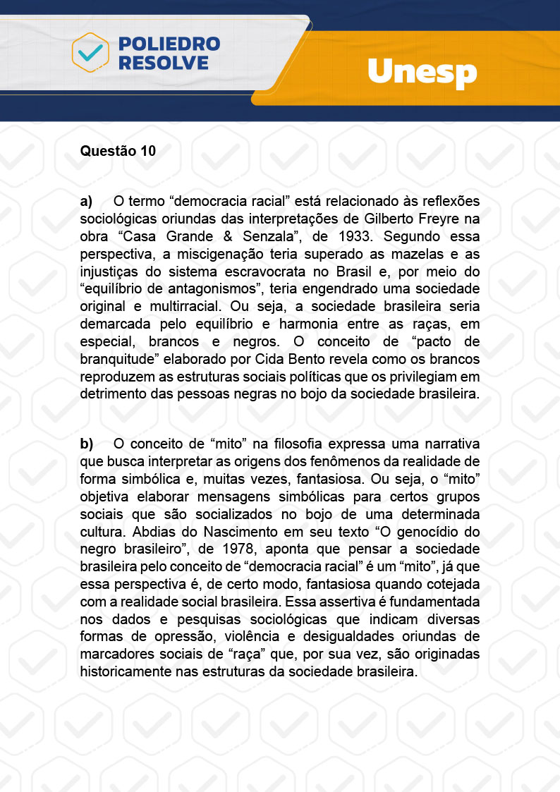 Dissertação 10 - 2ª Fase - 1º Dia - UNESP 2024