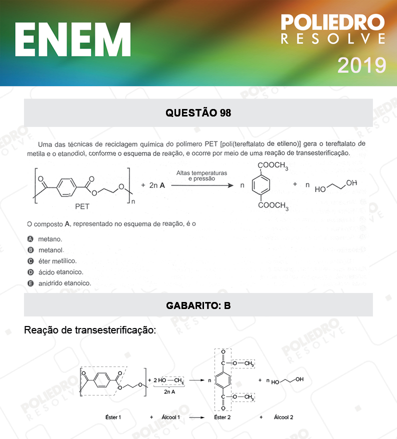 Questão 98 - 2º DIA - PROVA CINZA - ENEM 2019