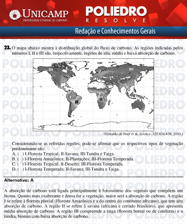 Questão 23 - 1ª Fase - UNICAMP 2012