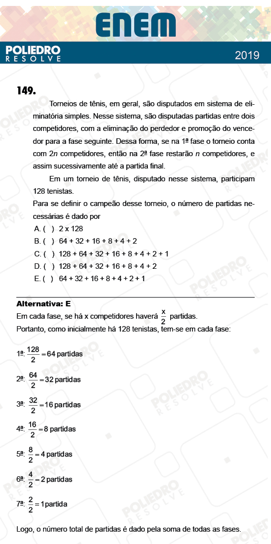 Questão 149 - 2º Dia - Prova AMARELA - ENEM 2018