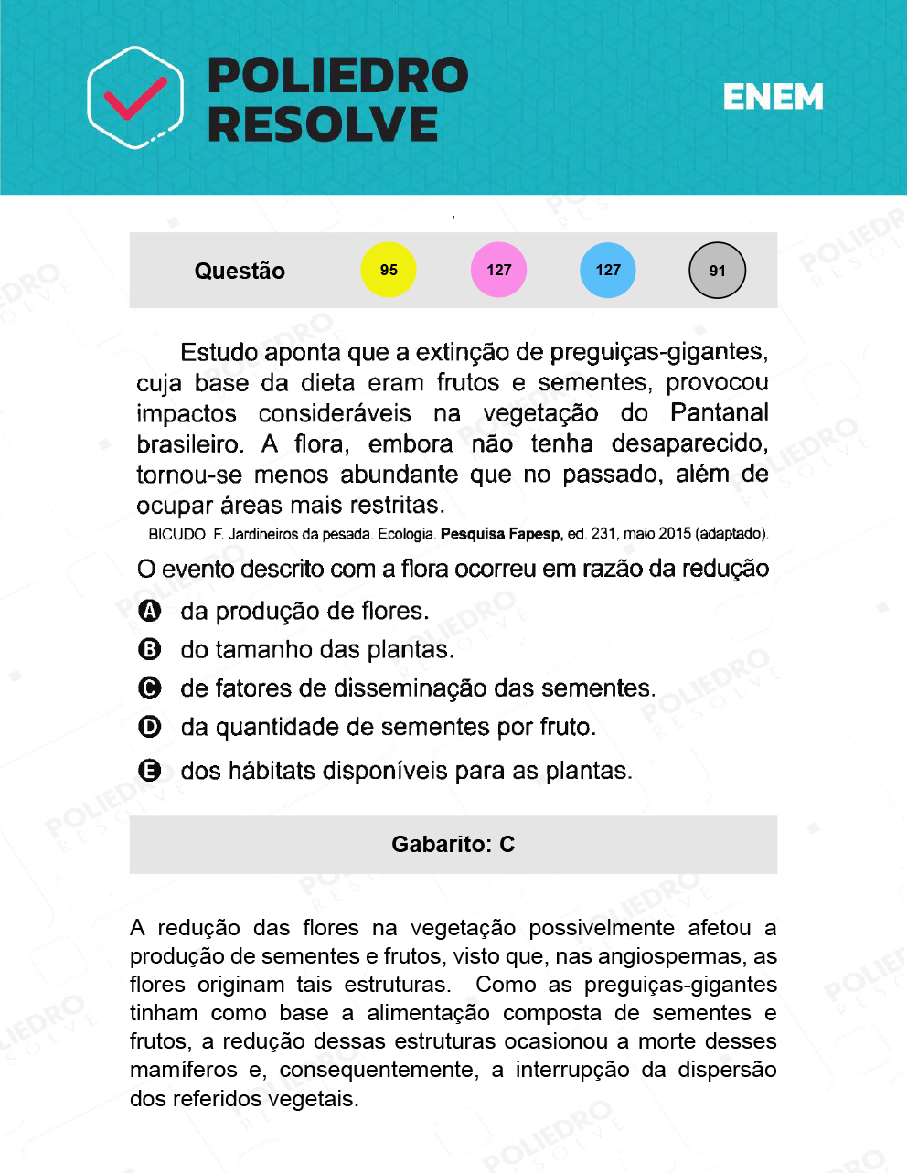 Questão 127 - 2º Dia - Prova Azul - ENEM 2021