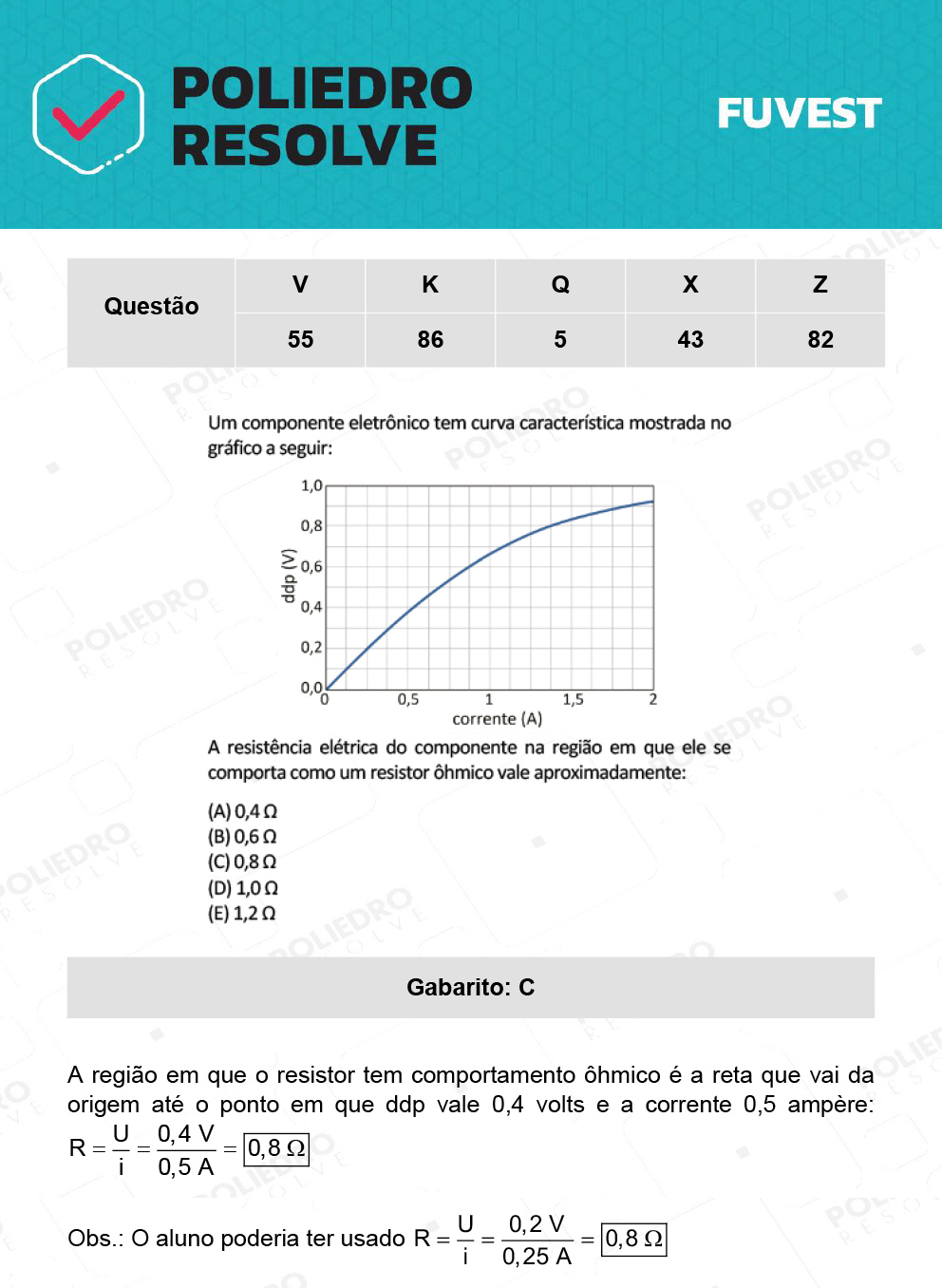 Questão 82 - 1ª Fase - Prova Z - 12/12/21 - FUVEST 2022