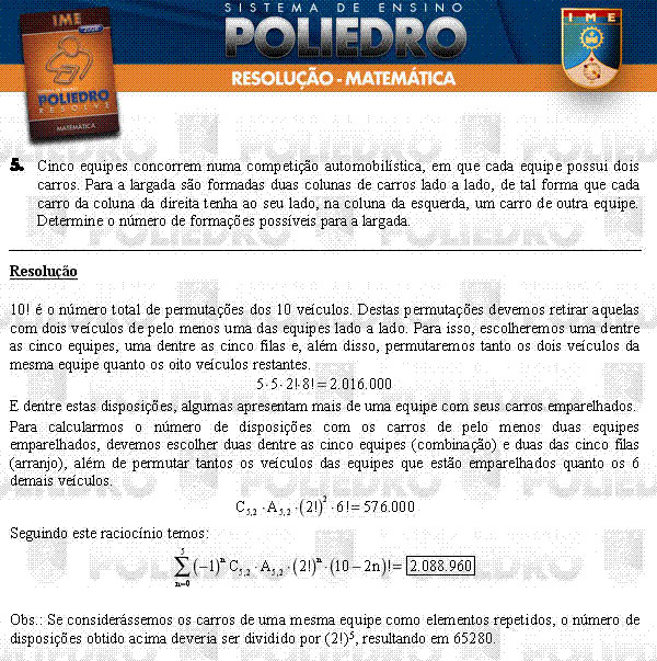 Dissertação 5 - Matemática - IME 2008