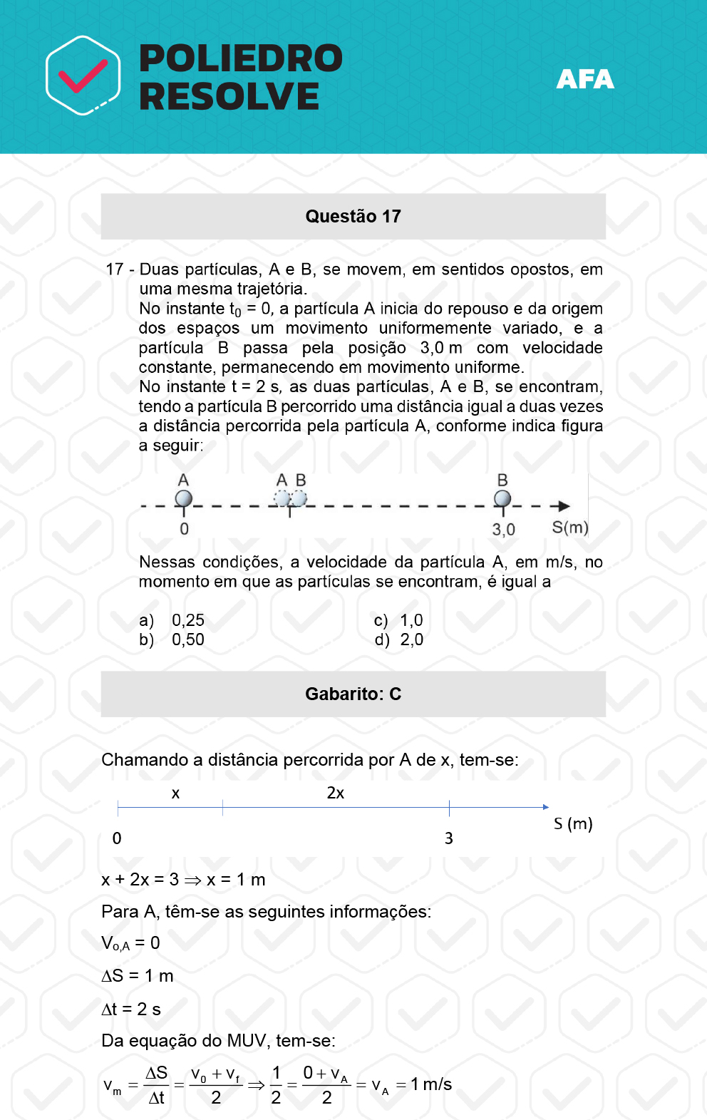 Questão 17 - Prova Modelo A - AFA 2023