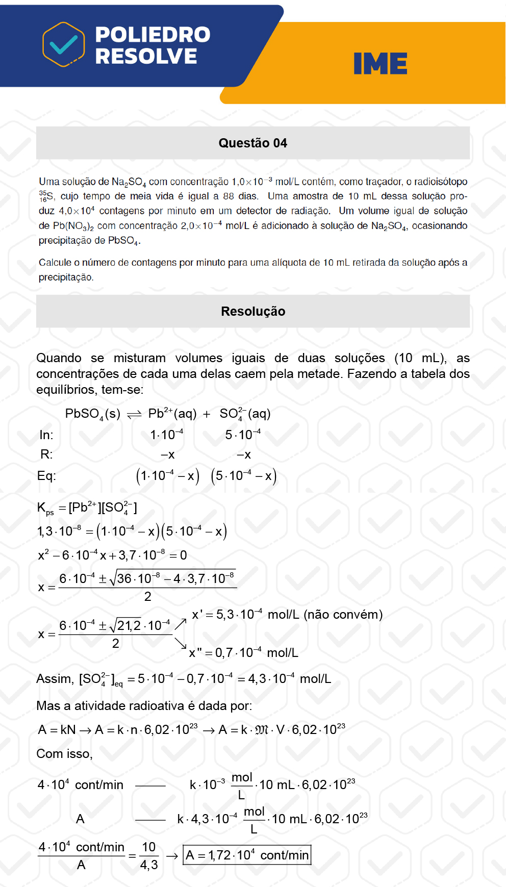 Dissertação 4 - 2ª Fase - Química - IME 2023