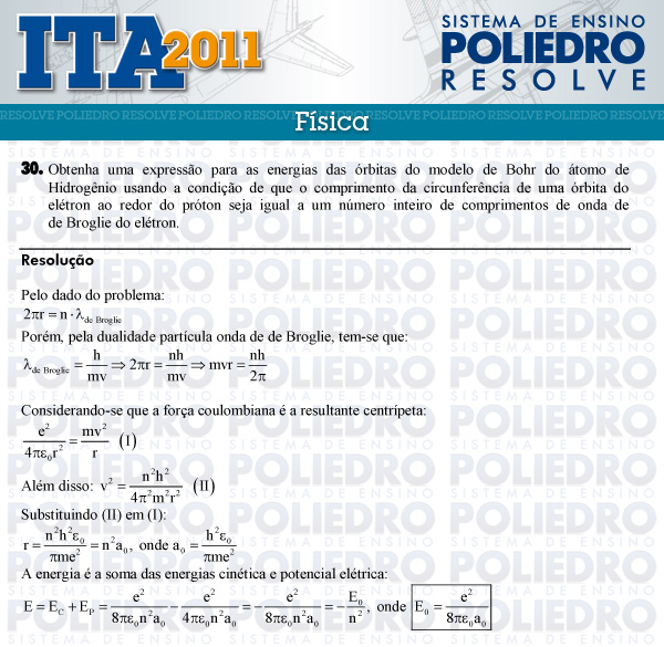 Dissertação 30 - Física - ITA 2011