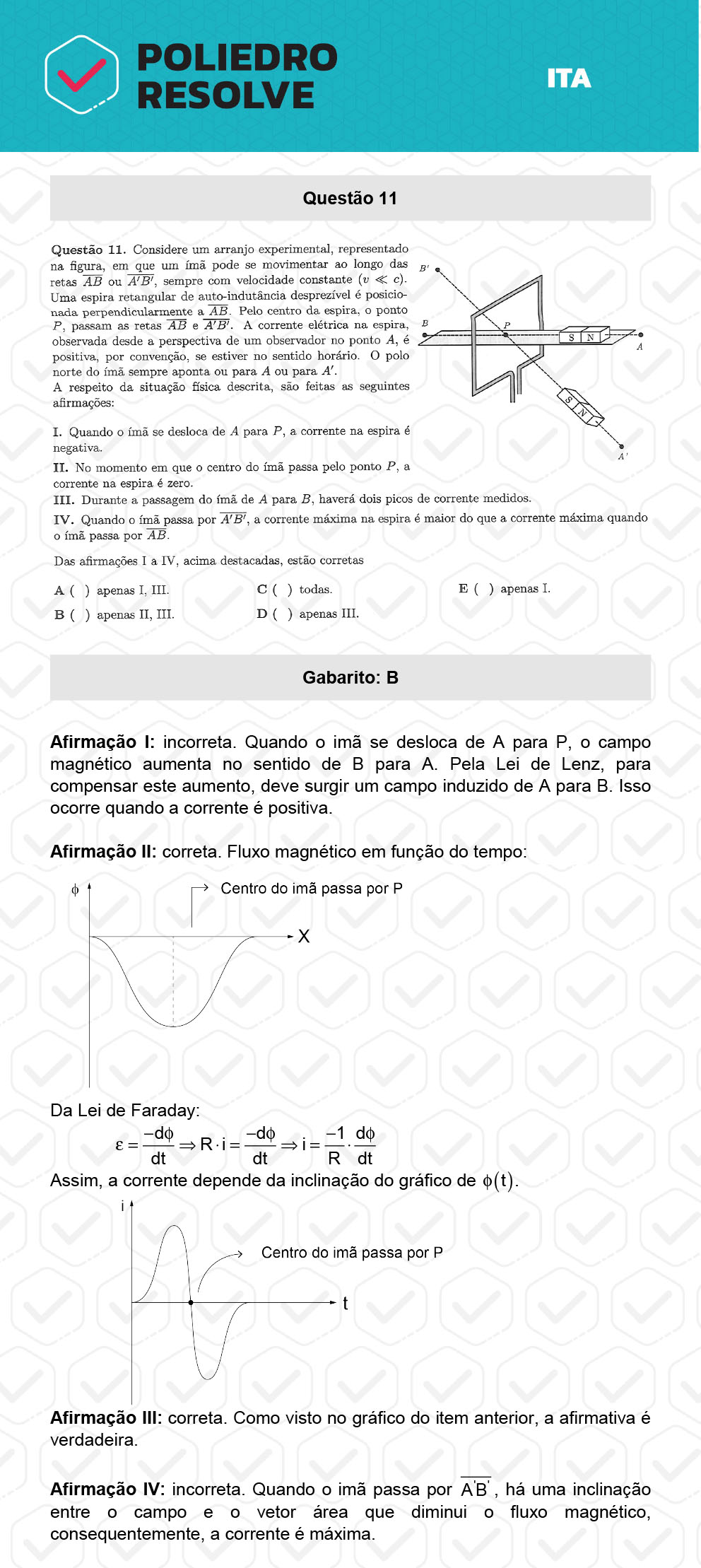 Questão 11 - 1ª Fase - ITA 2023