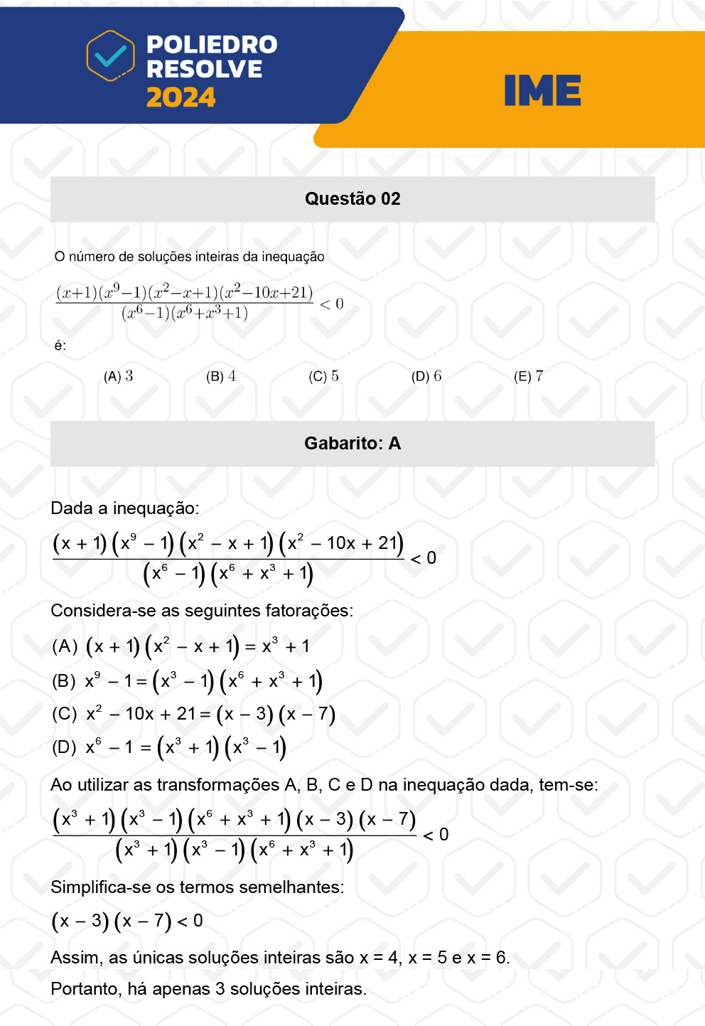 Questão 2 - 1ª Fase - IME 2024