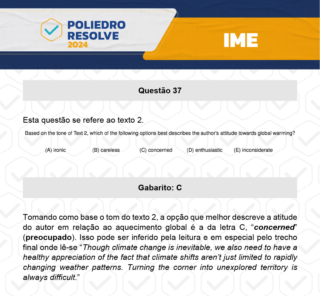 Questão 37 - 2ª Fase - 4º Dia - IME 2024