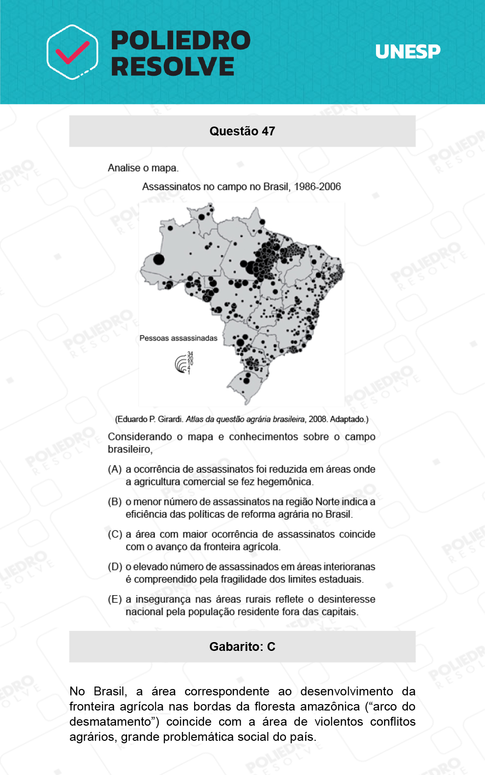 Questão 47 - 1ª Fase - Biológicas - UNESP 2022