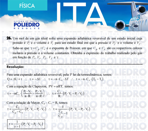 Dissertação 26 - Física - ITA 2013