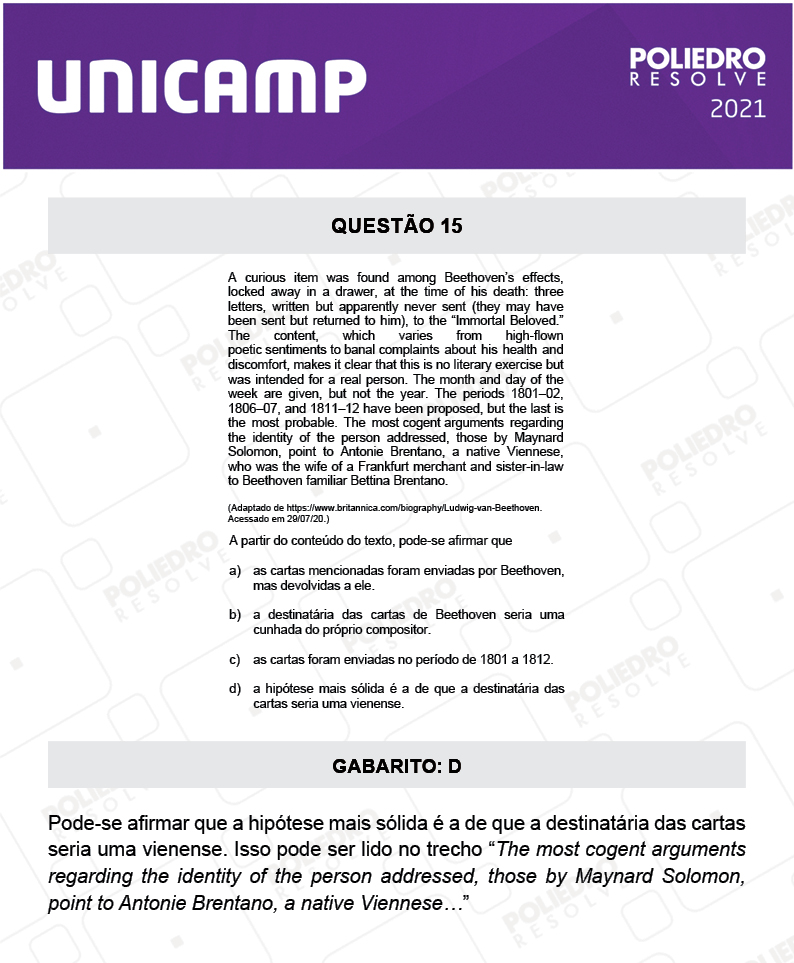 Questão 15 - 1ª Fase - 2º Dia - Q e Z - UNICAMP 2021