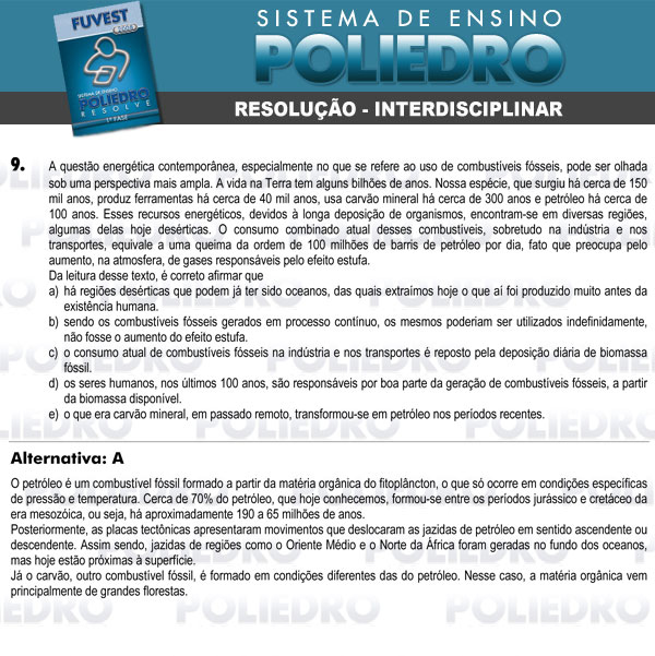 Questão 9 - 1ª Fase - FUVEST 2008