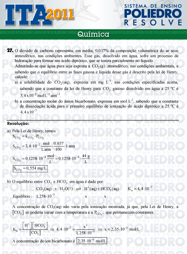 Dissertação 27 - Química - ITA 2011