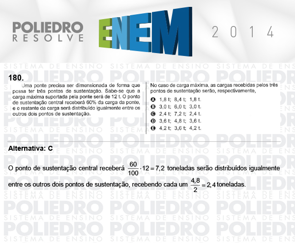 Questão 180 - Domingo (Prova Cinza) - ENEM 2014