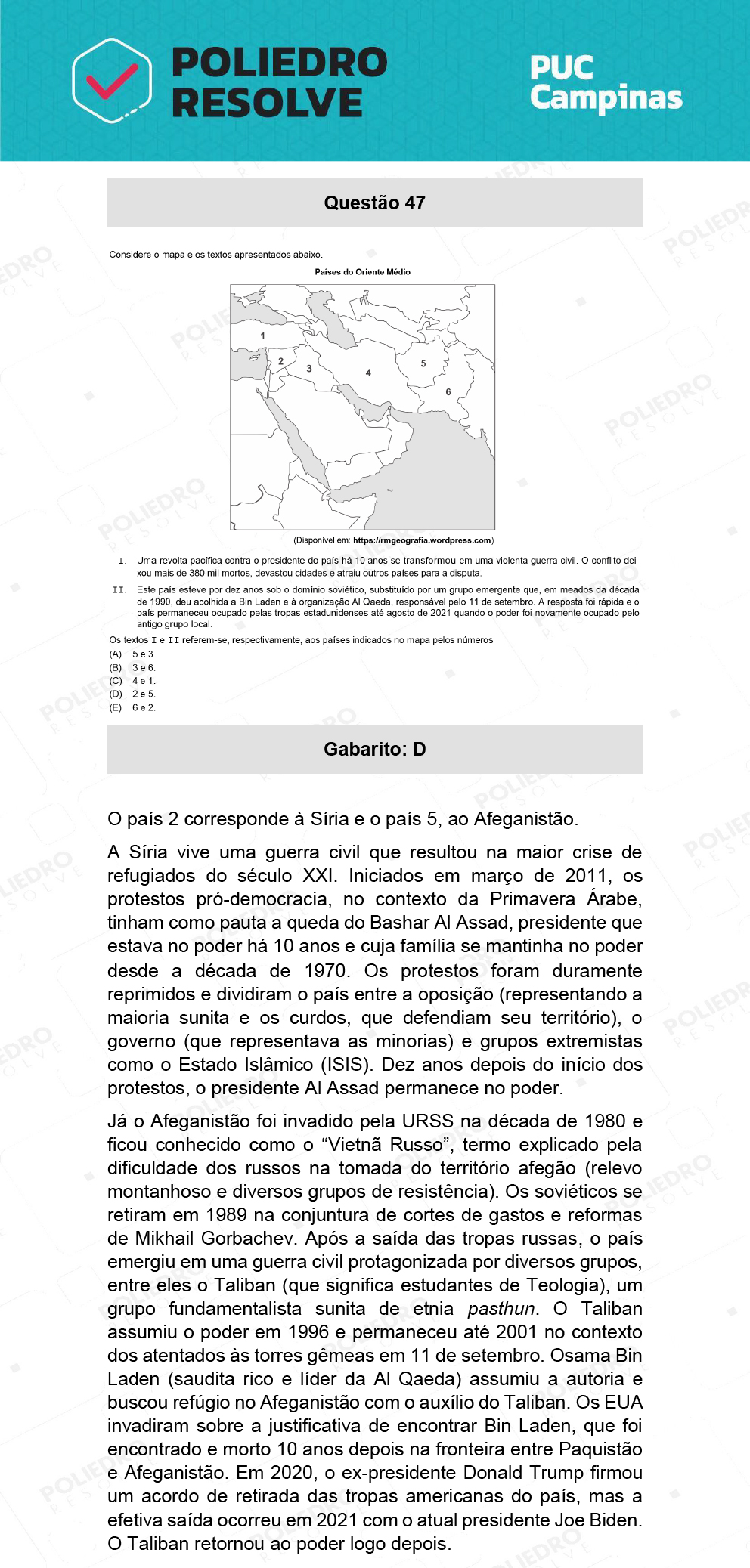 Questão 47 - Direito - PUC-Campinas 2022