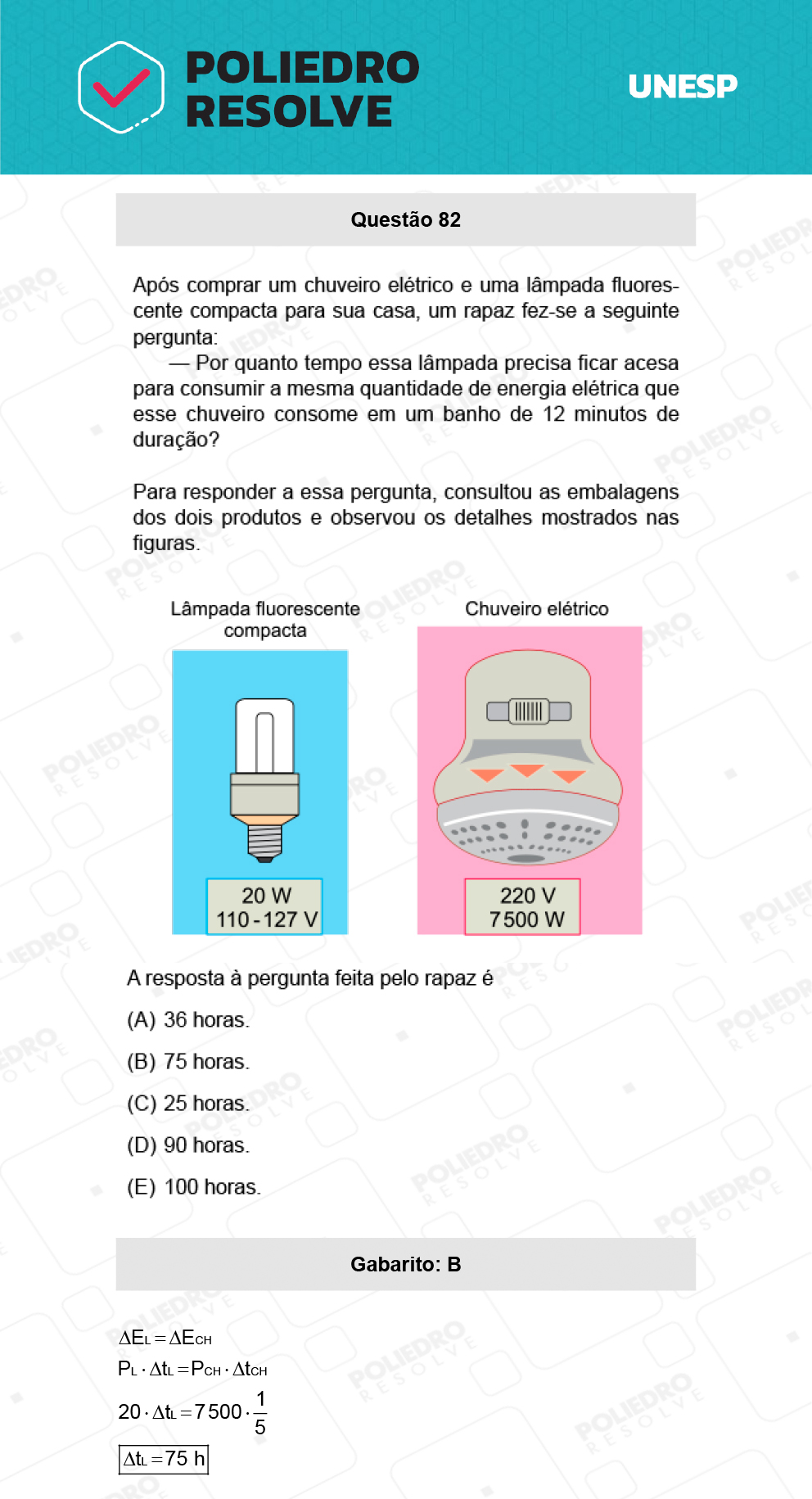 Questão 82 - 1ª Fase - Biológicas - UNESP 2022