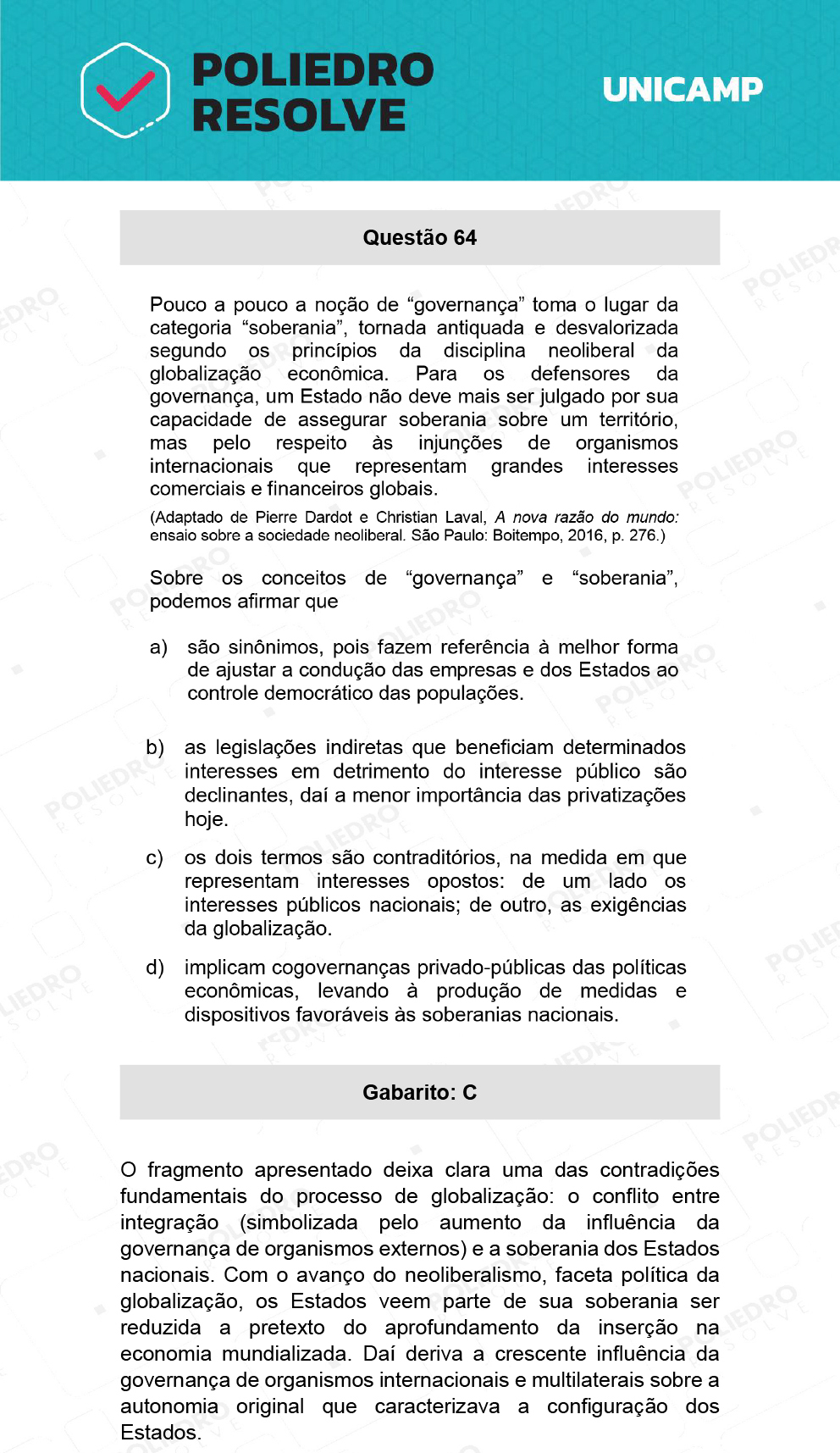 Questão 64 - 1ª Fase - 1º Dia - S e Z - UNICAMP 2022