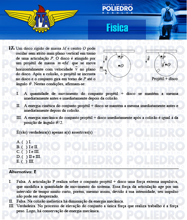 Questão 17 - Física - ITA 2014