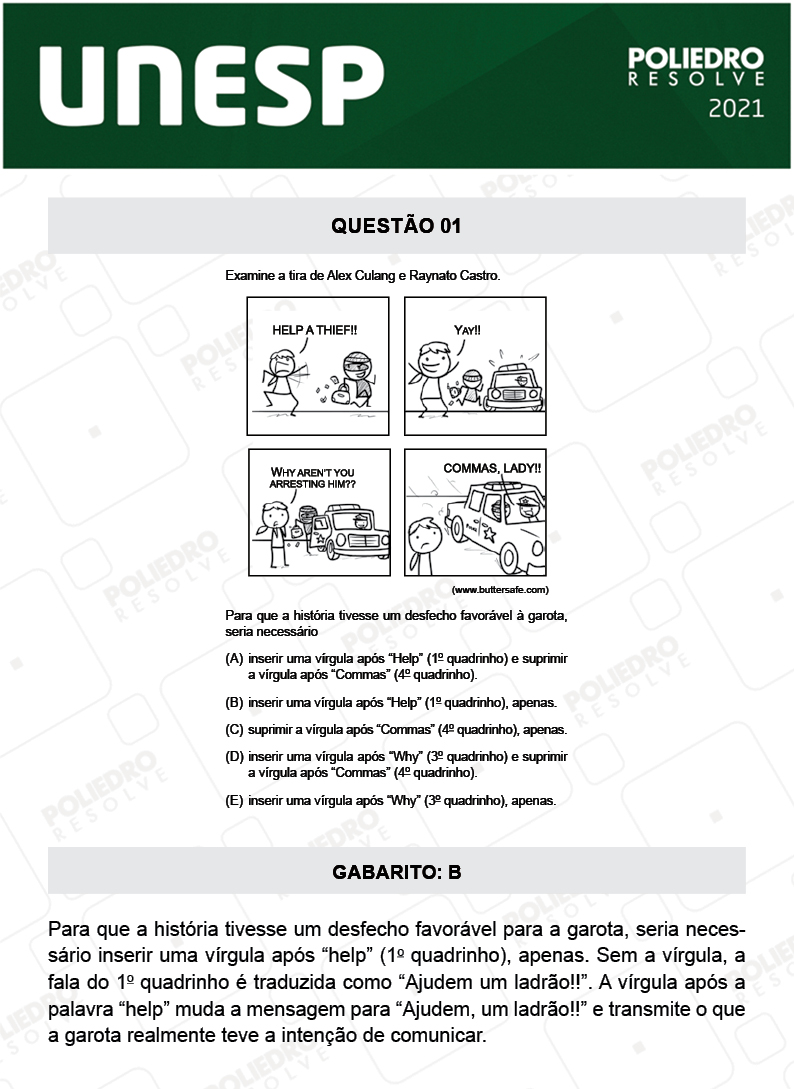 Questão 1 - 1ª Fase - 2º Dia - UNESP 2021