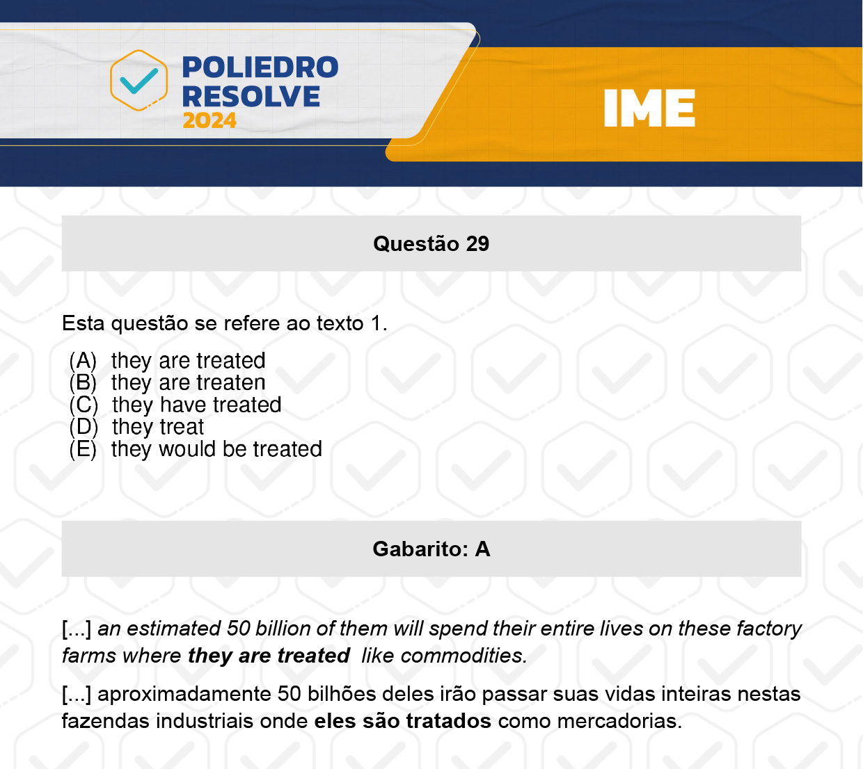 Questão 29 - 2ª Fase - 4º Dia - IME 2024