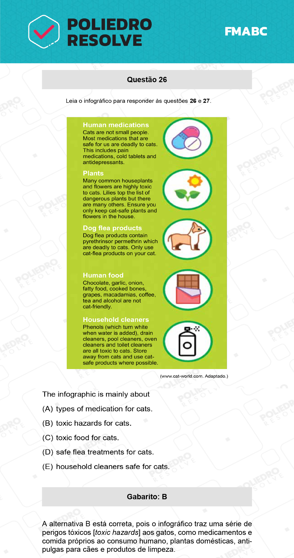 Questão 26 - Fase única - FMABC 2022