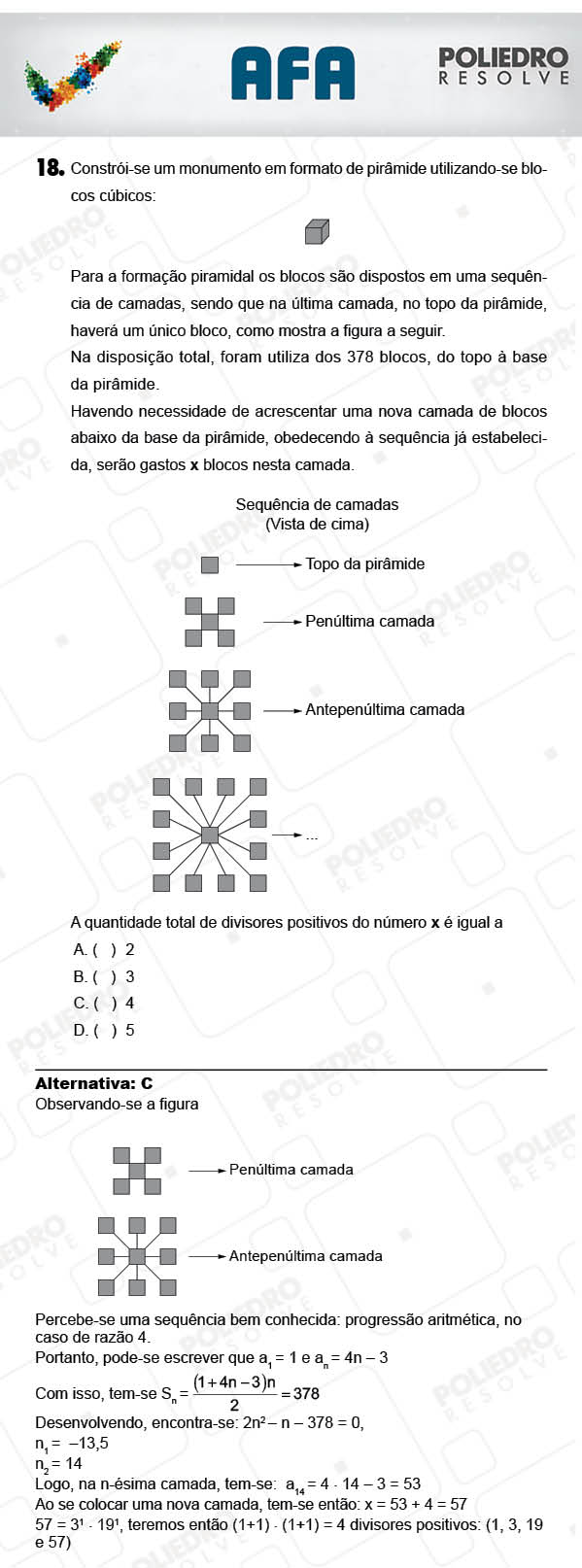 Questão 18 - Prova Modelo A - AFA 2018