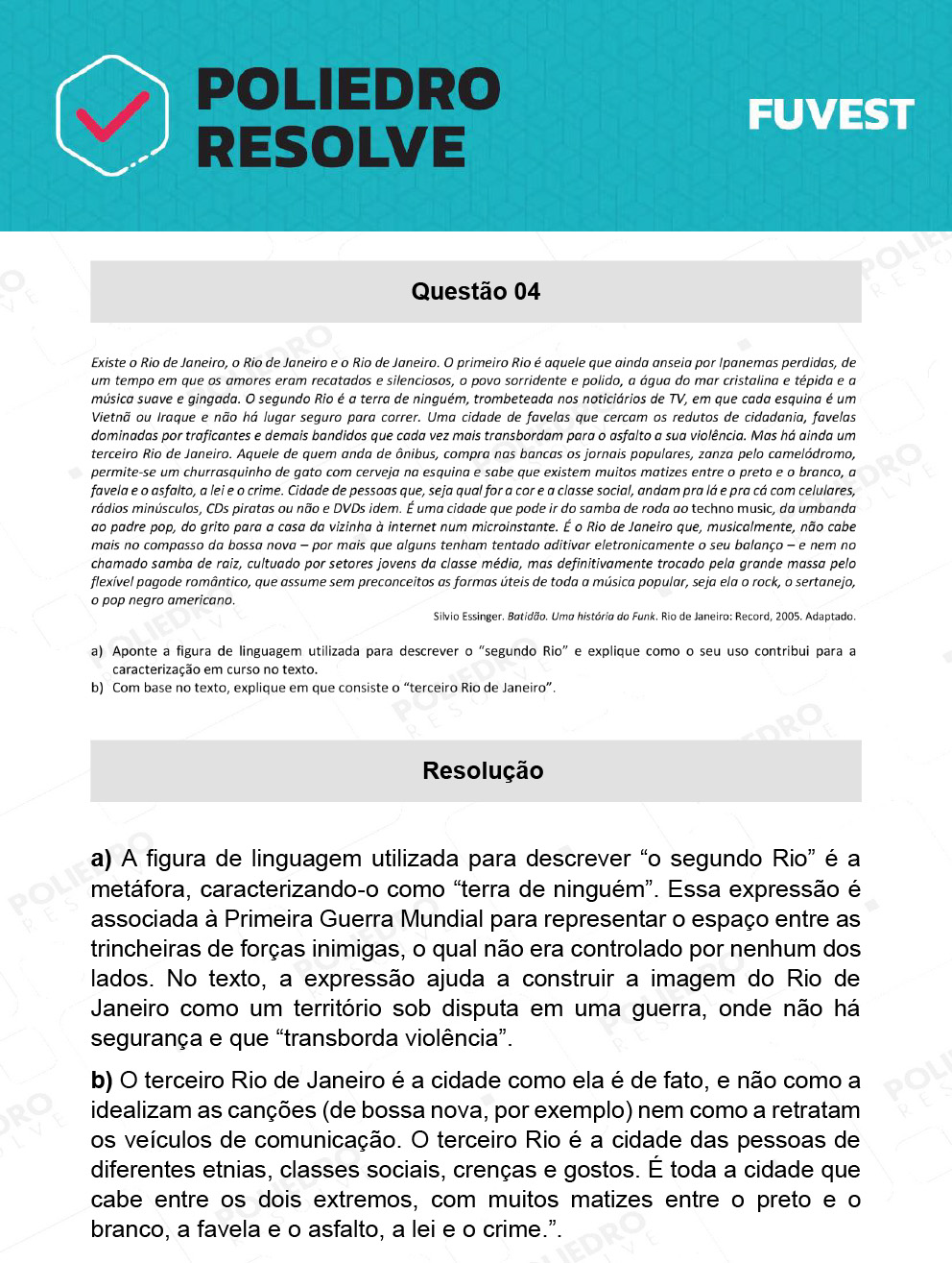 Dissertação 4 - 2ª Fase - 1º Dia - FUVEST 2022