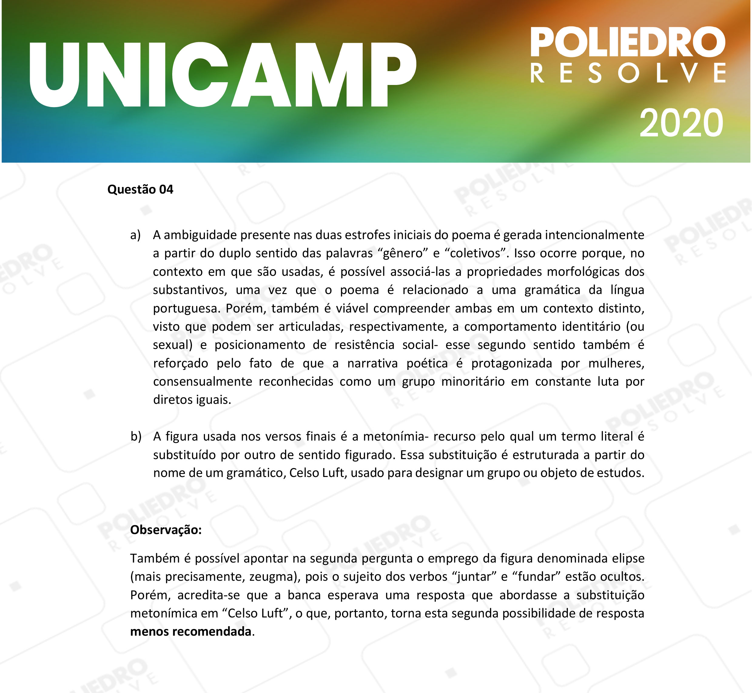 Dissertação 4 - 2ª Fase - 1º Dia - UNICAMP 2020