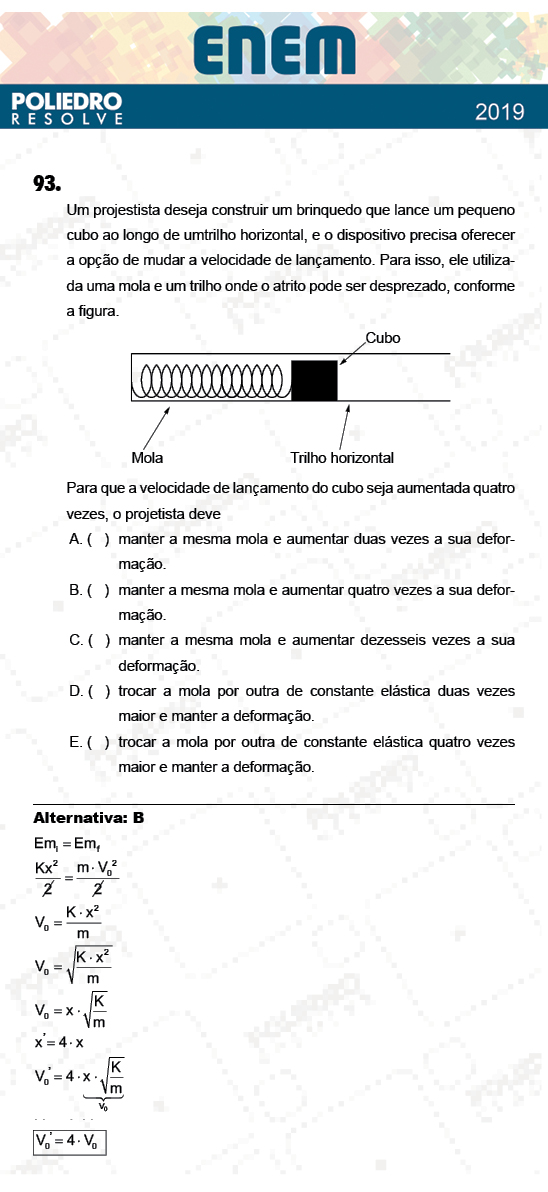 Questão 93 - 2º Dia - Prova CINZA - ENEM 2018