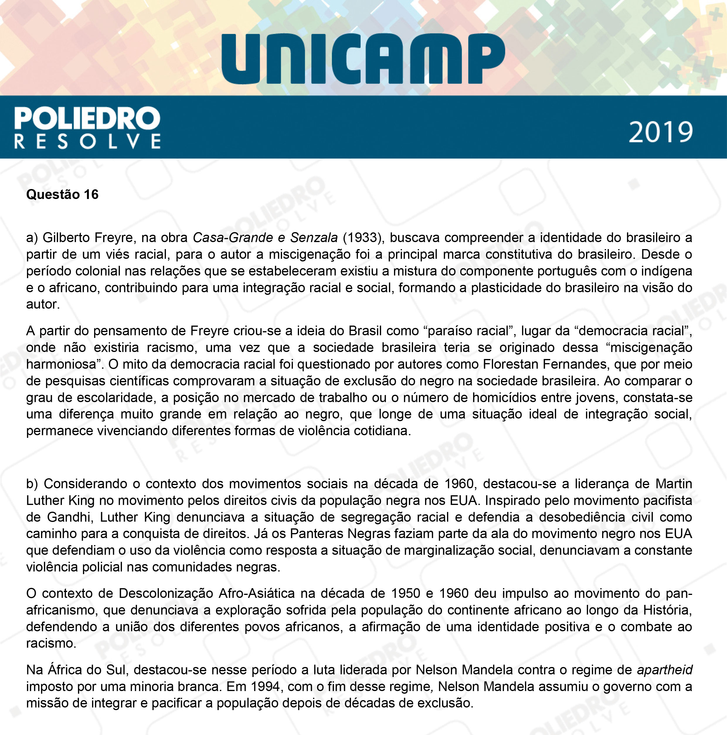 Dissertação 16 - 2ª Fase - 2º Dia - UNICAMP 2019