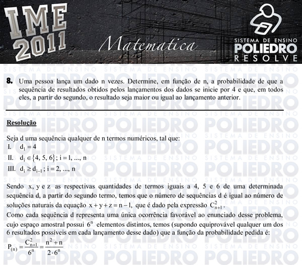 Dissertação 8 - Matemática - IME 2011