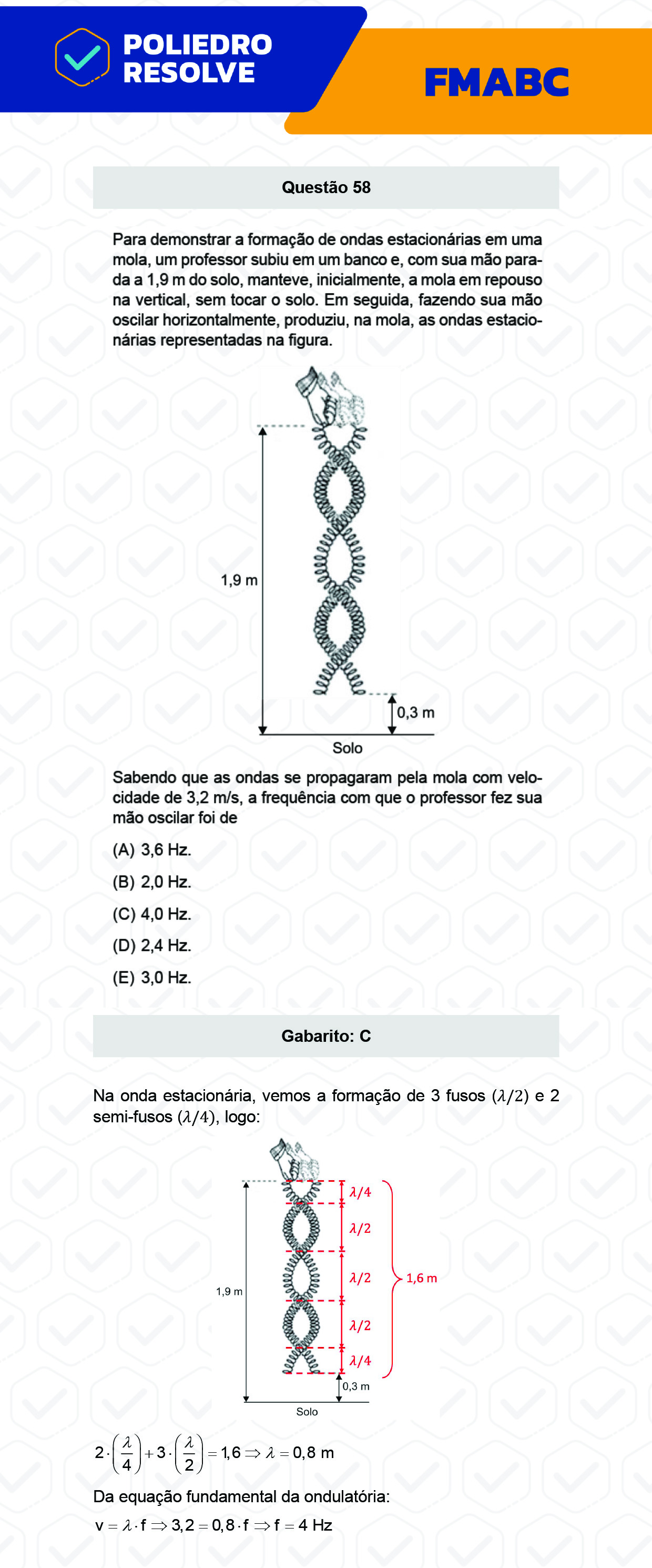 Questão 58 - Fase única - FMABC 2023