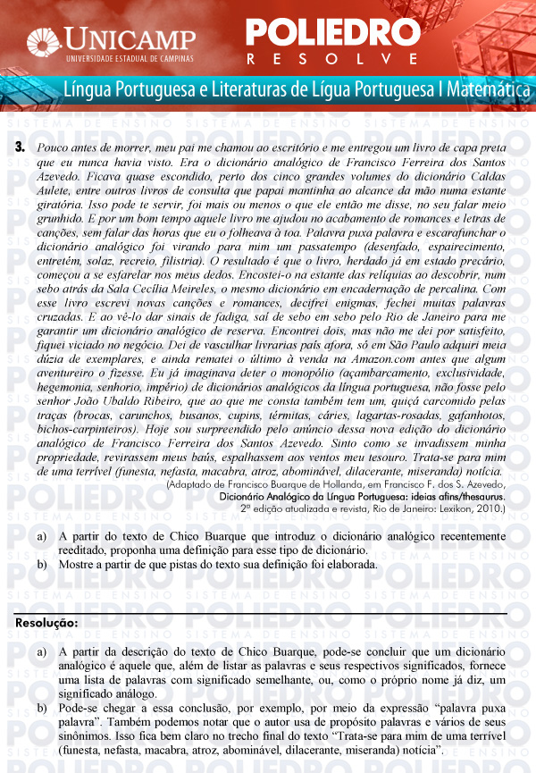 Dissertação 3 - 2ª Fase - UNICAMP 2011