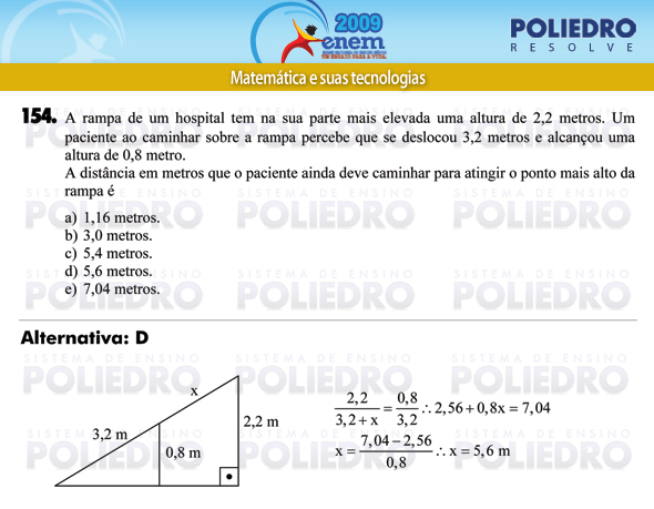 Questão 154 - Prova - ENEM 2009