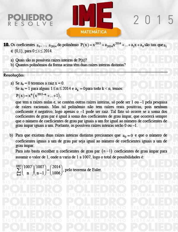 Dissertação 10 - Matemática - IME 2015