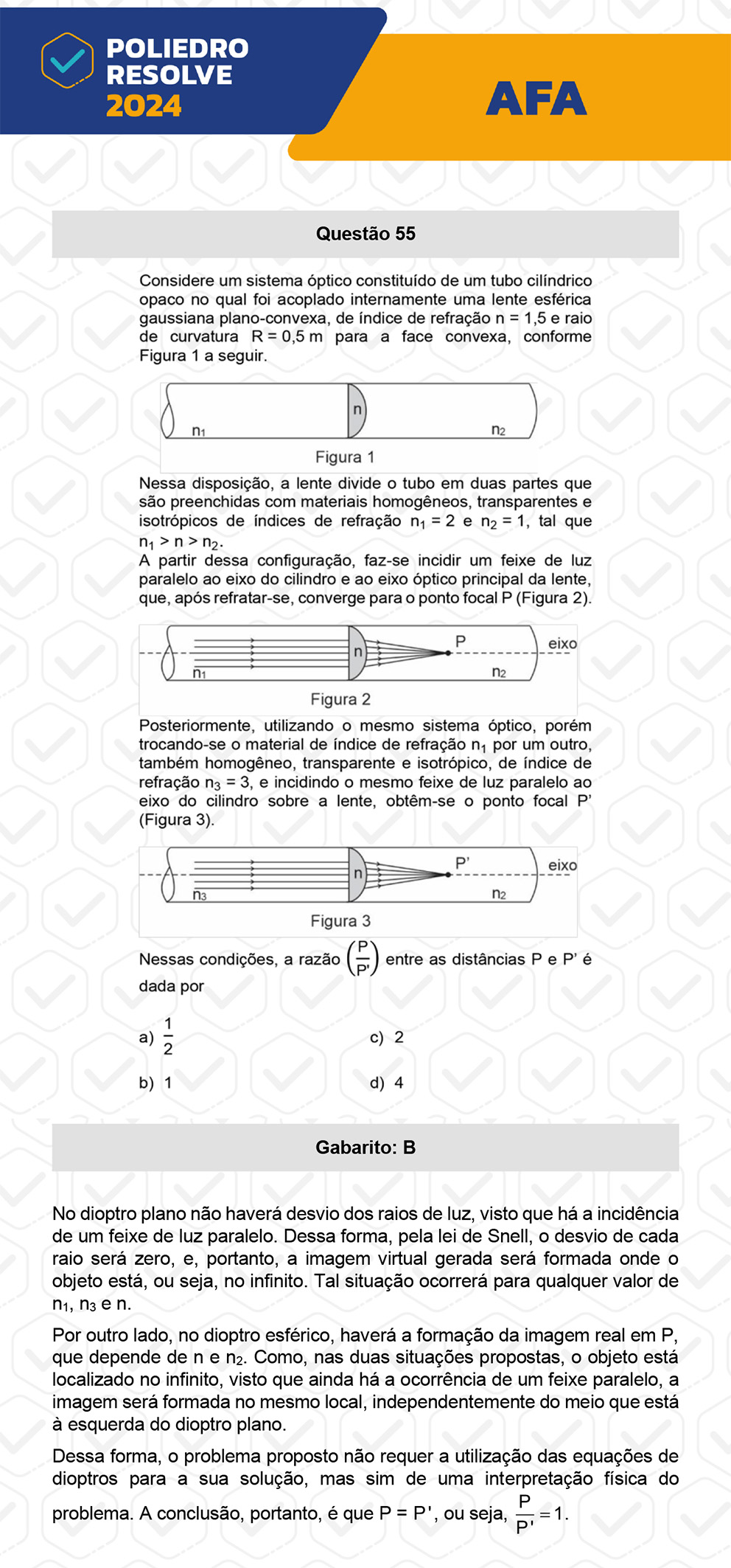 Poliedro Resolve | Gabarito