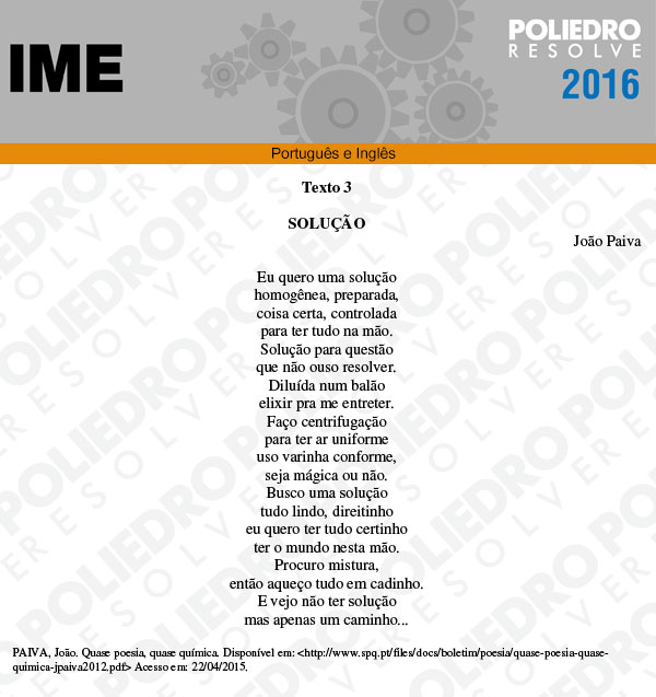 Texto 18 - Português e Inglês - IME 2016