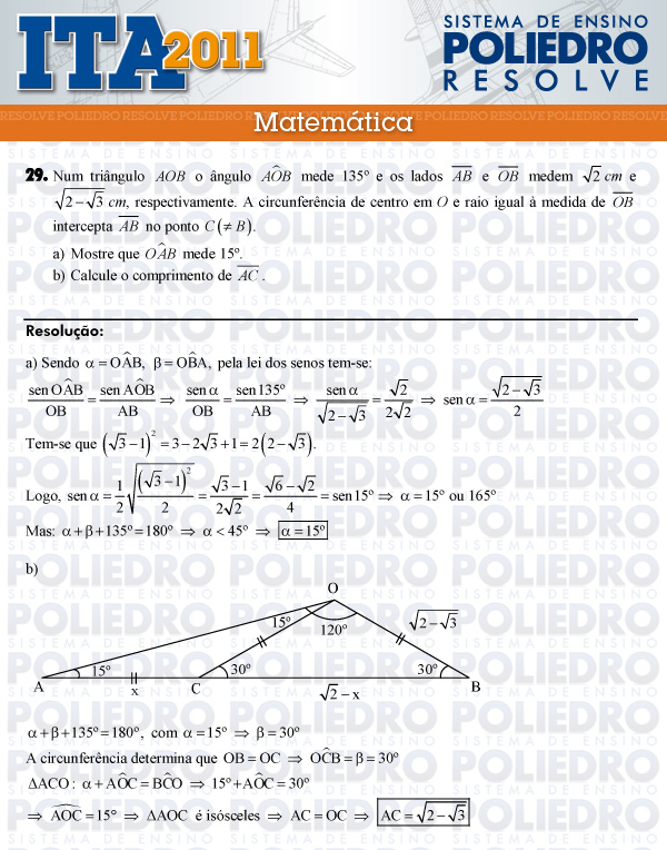 Dissertação 29 - Matemática - ITA 2011