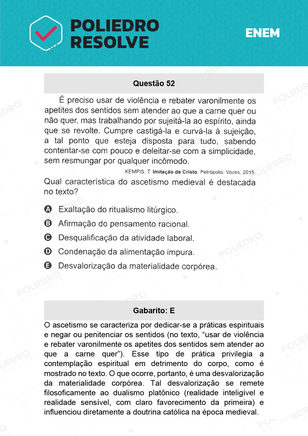 Questão 52 - 1º Dia - Prova Amarela - ENEM 2021