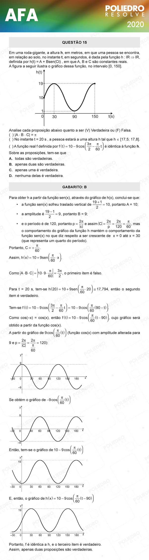 Questão 15 - Prova Modelo C - AFA 2020