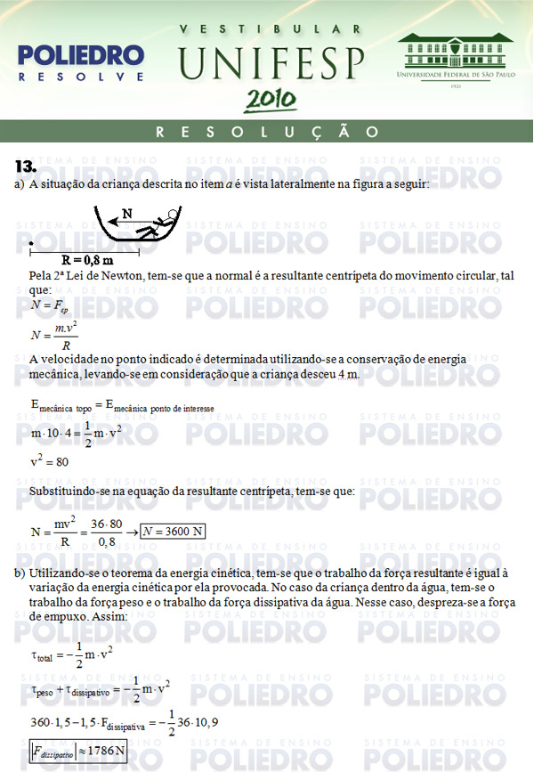 Dissertação 13 - Conhecimentos Específicos - UNIFESP 2010