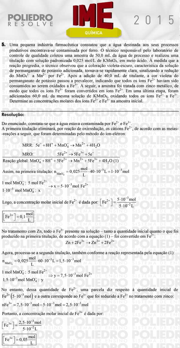 Dissertação 5 - Química - IME 2015