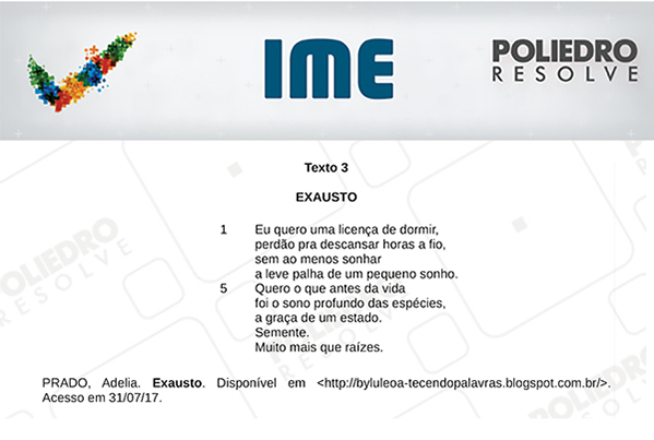 Texto 23 - Português / Inglês - IME 2018