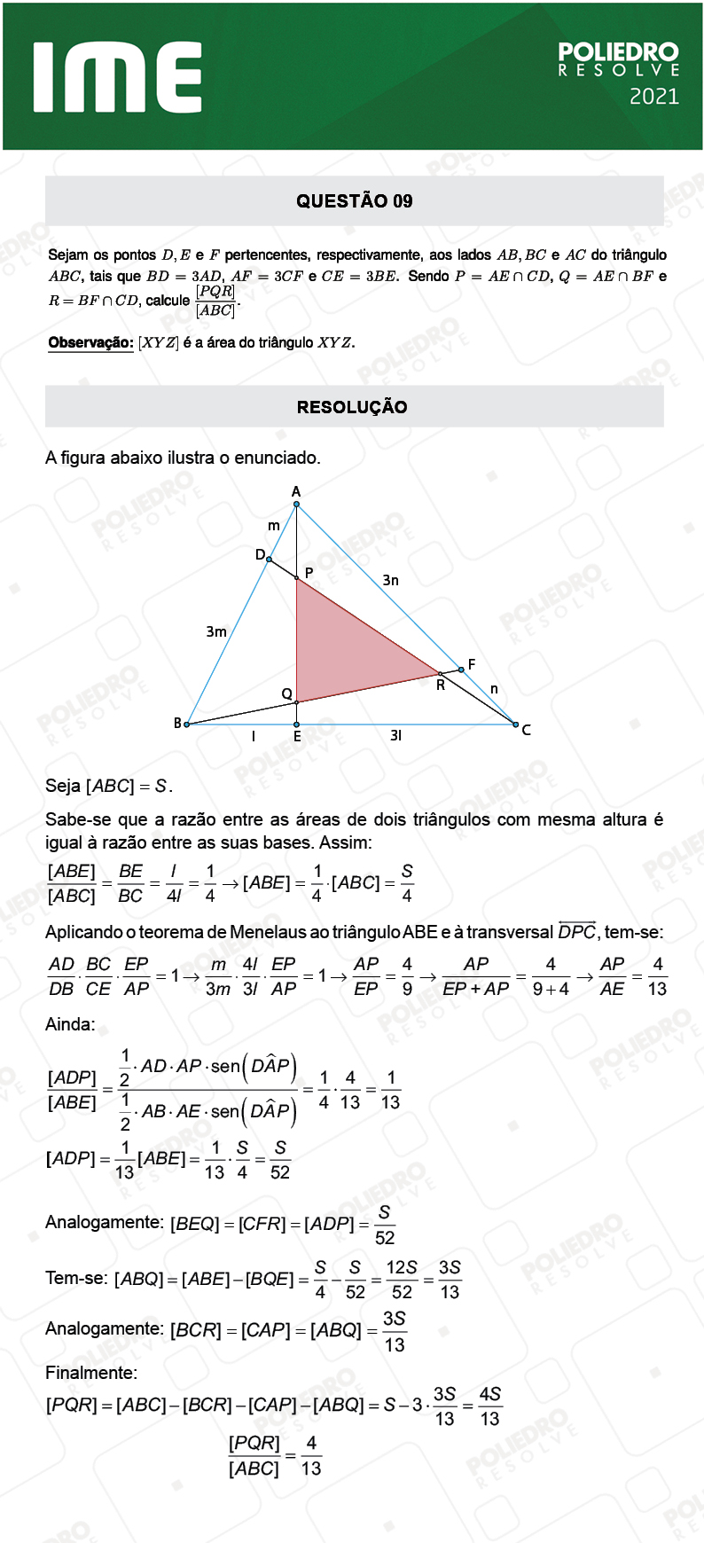 Dissertação 9 - 2ª Fase - Matemática - IME 2021