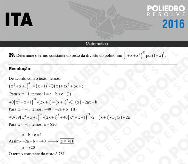 Dissertação 29 - Matemática - ITA 2016