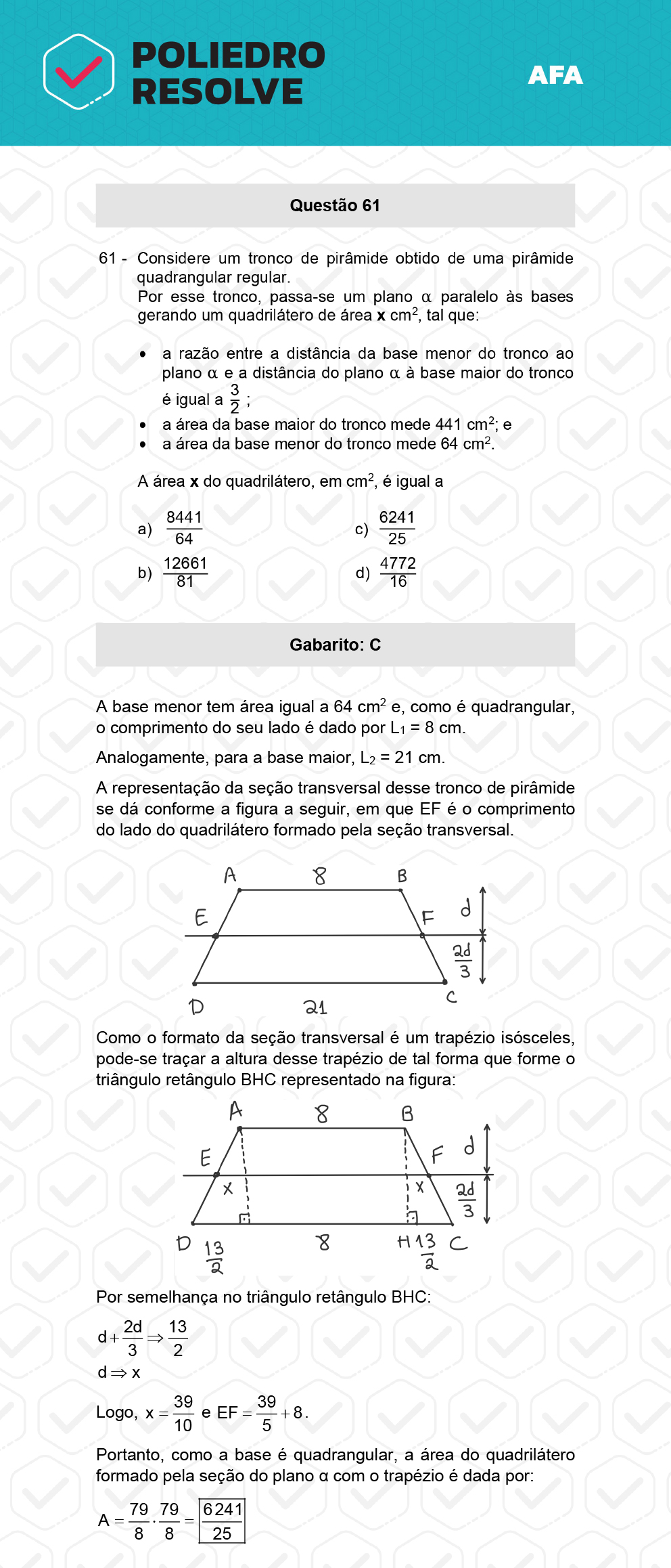 Questão 61 - Prova Modelo A - AFA 2023