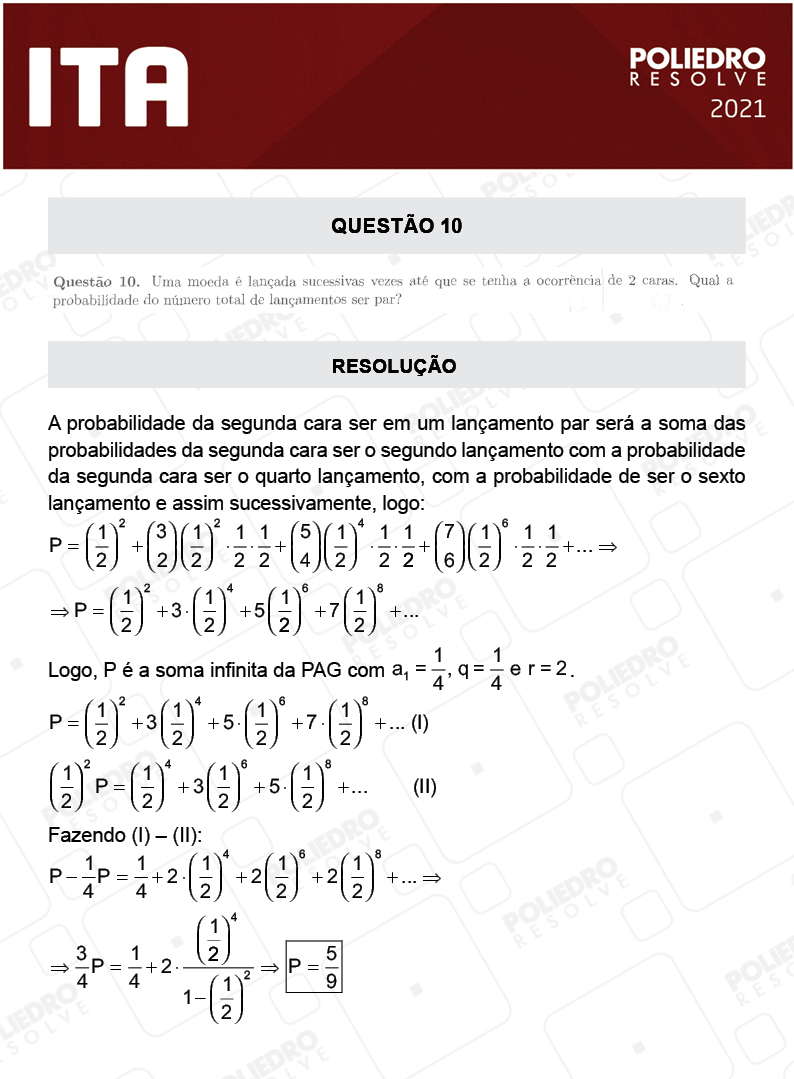 Dissertação 10 - 2ª Fase - 1º Dia - Mat/Quí - ITA 2021