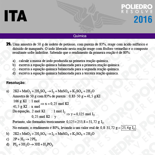 Dissertação 29 - Química - ITA 2016