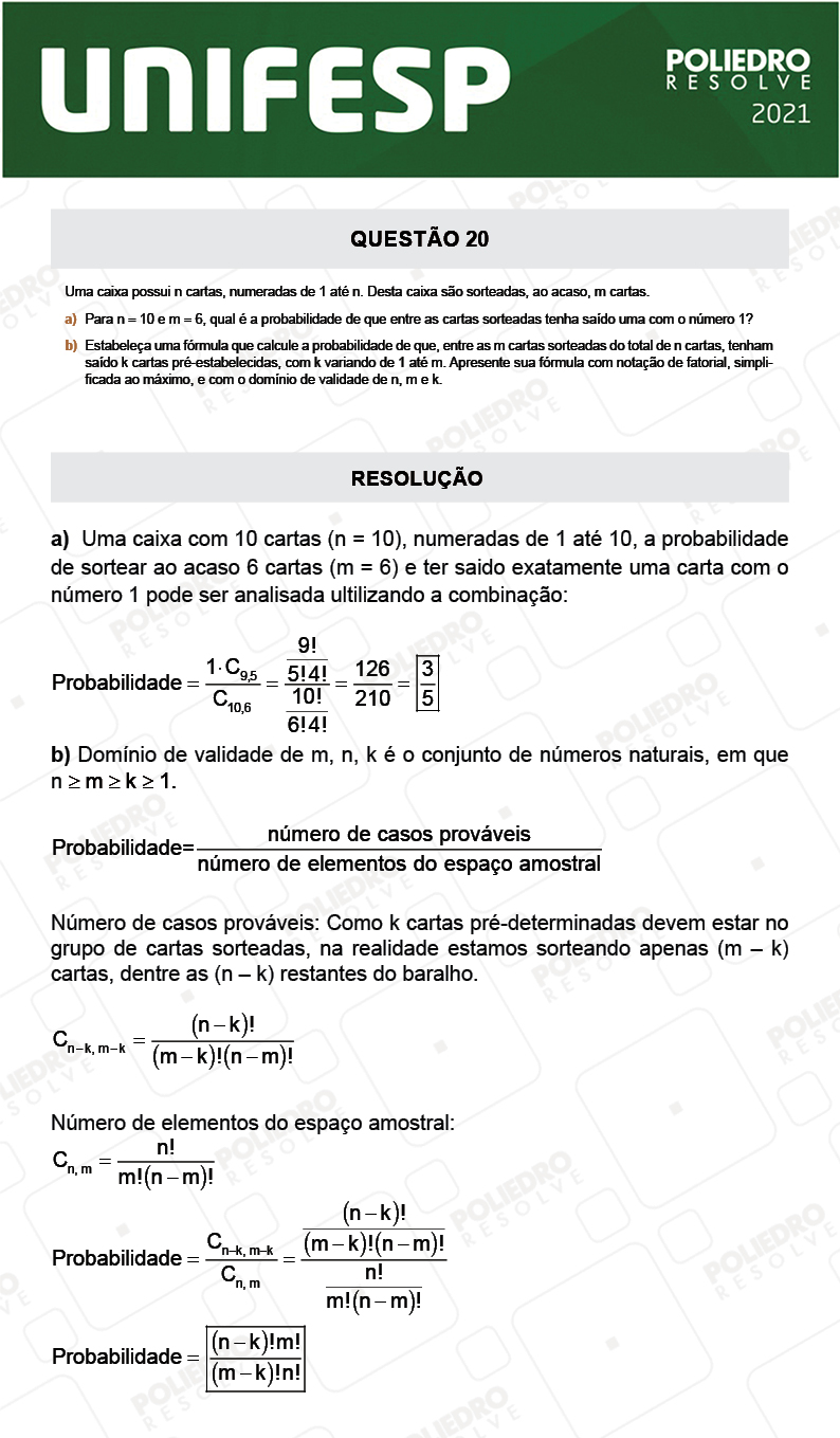 Dissertação 20 - Fase única - 2º Dia - UNIFESP 2021